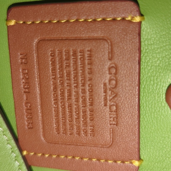 Coach Borough Satchel Dark Lime Green HTF! - Picture 10 of 11